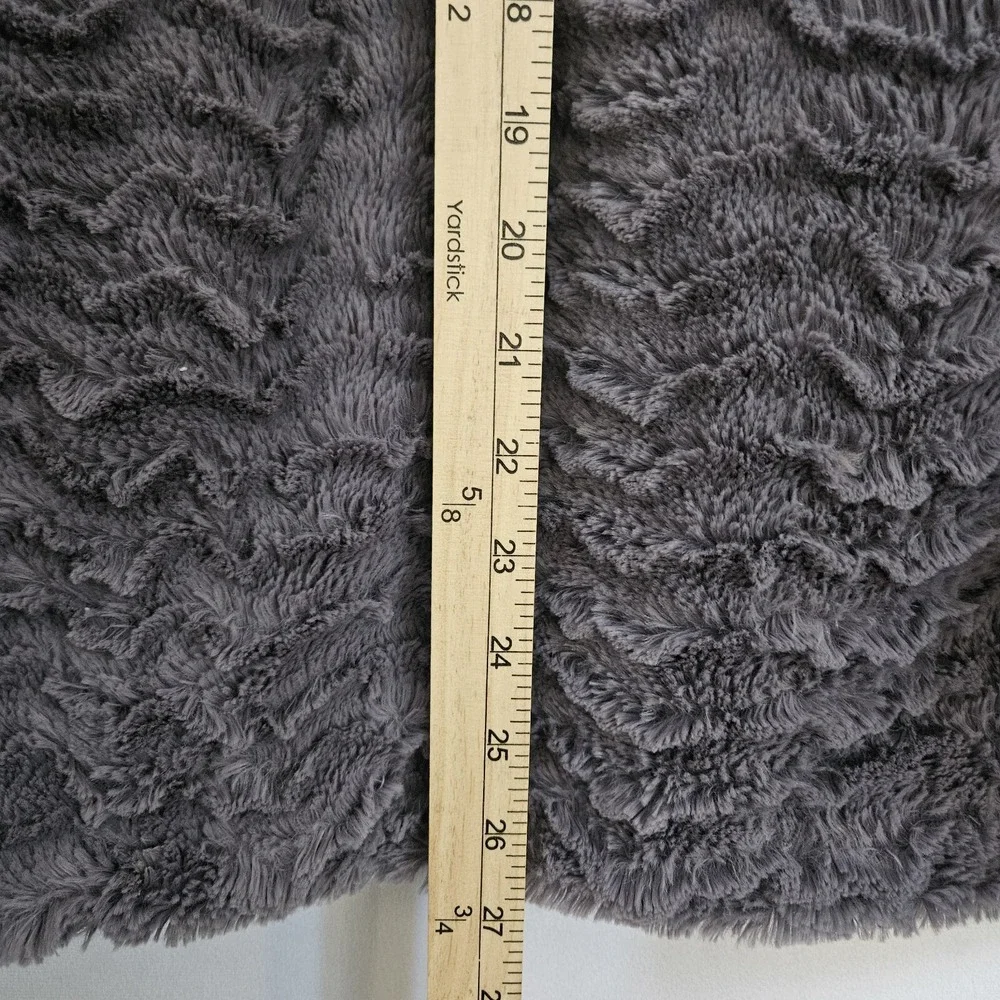 Patagonia Los Gatos Fleece Womens XL Grey Wavy Textured Mock Neck Gorpcore Cozy - Picture 7 of 15